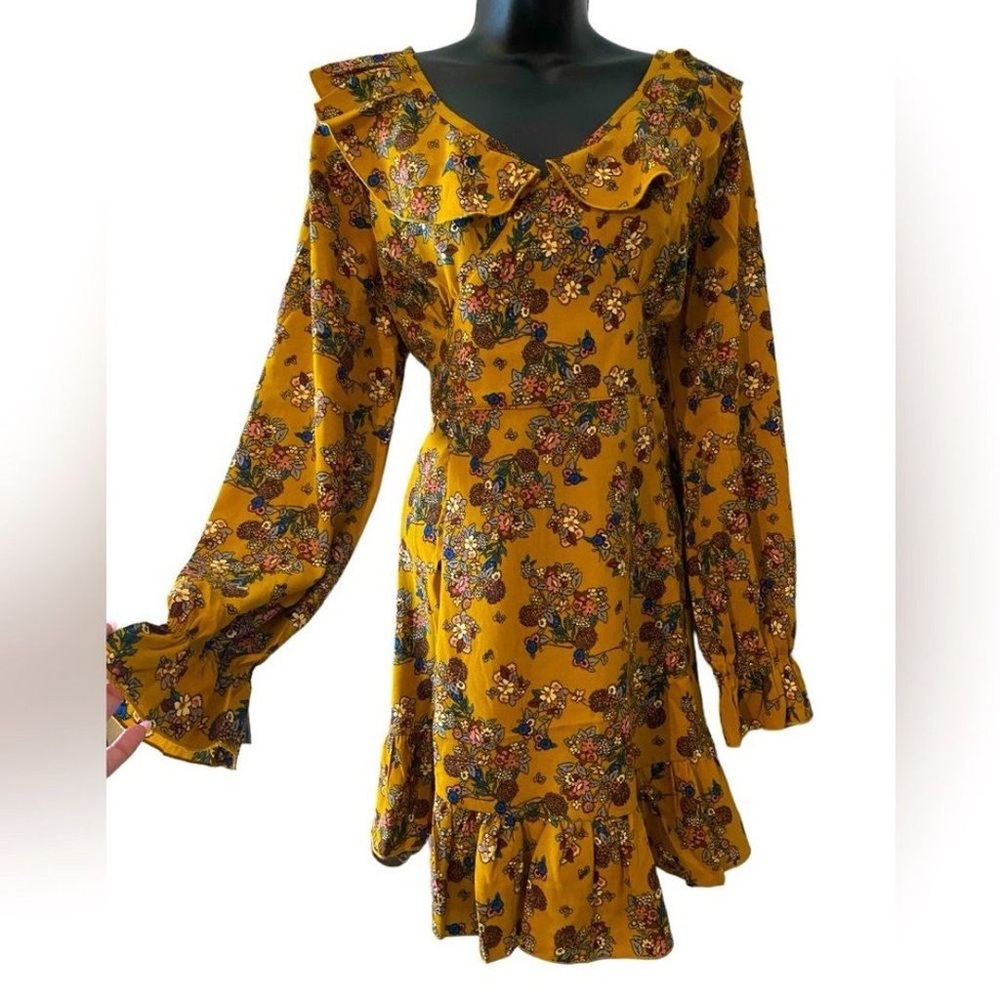 Hayden Earth-tone Floral Dress